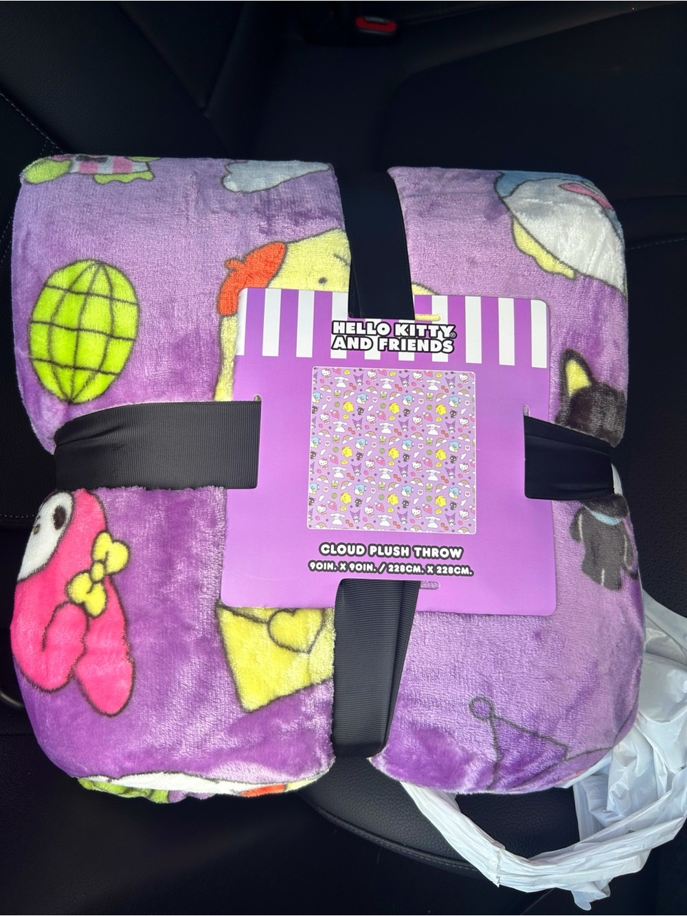 Hello Kitty and Friends Purple Plush Blanket